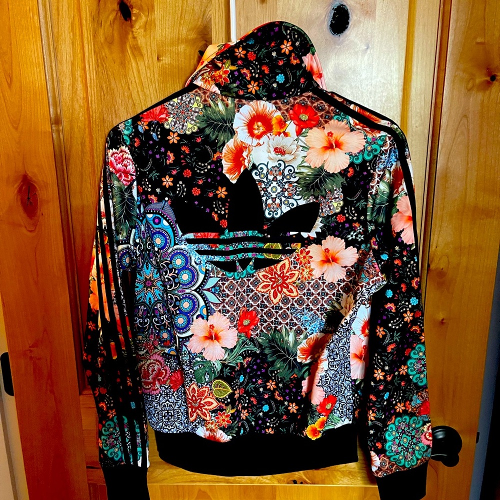 Adidas floral jacket
